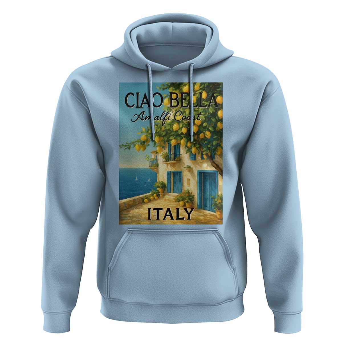 Italian Summer Amalfi Coast Hoodie Ciao Bella Italy Lemon - Wonder Print Shop