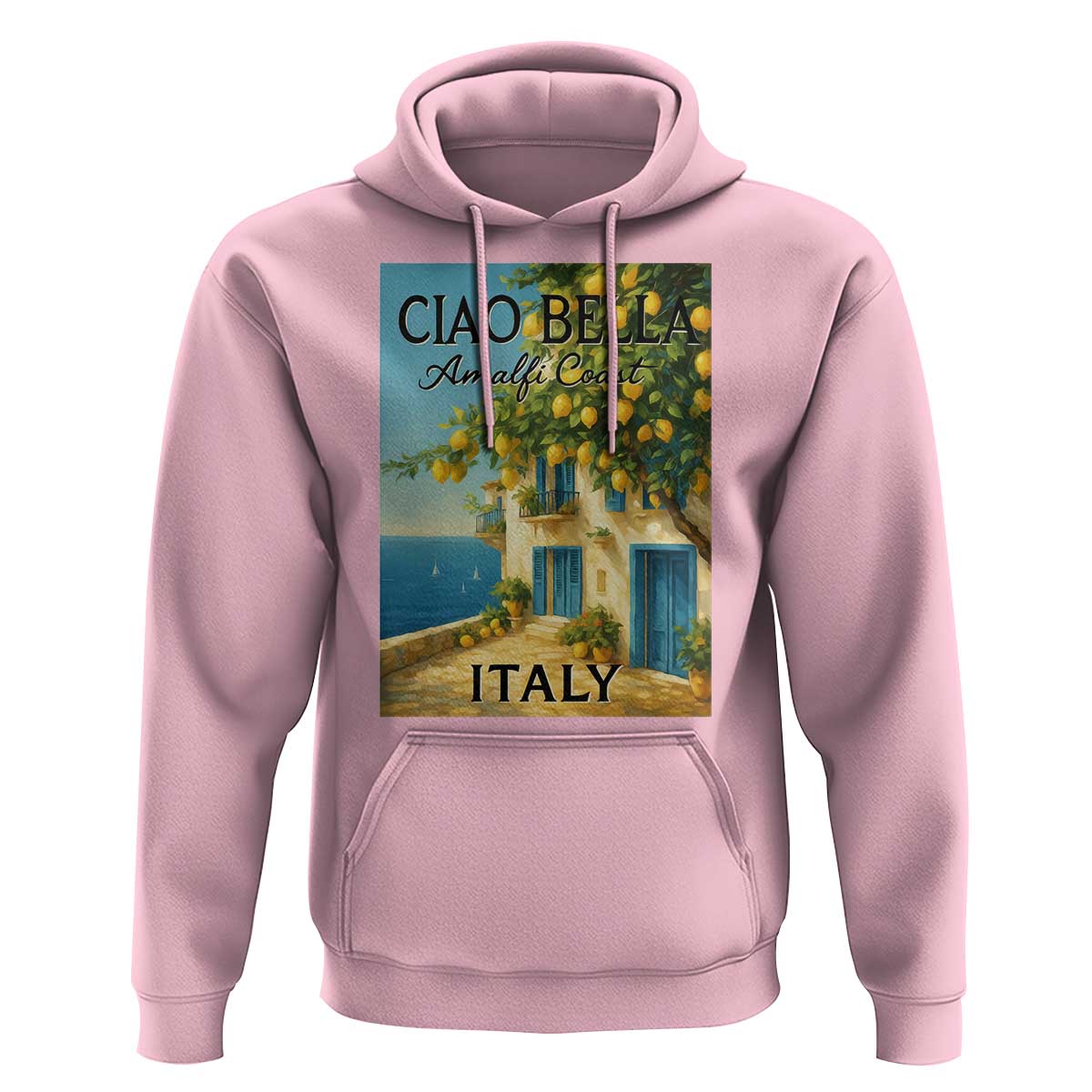 Italian Summer Amalfi Coast Hoodie Ciao Bella Italy Lemon - Wonder Print Shop