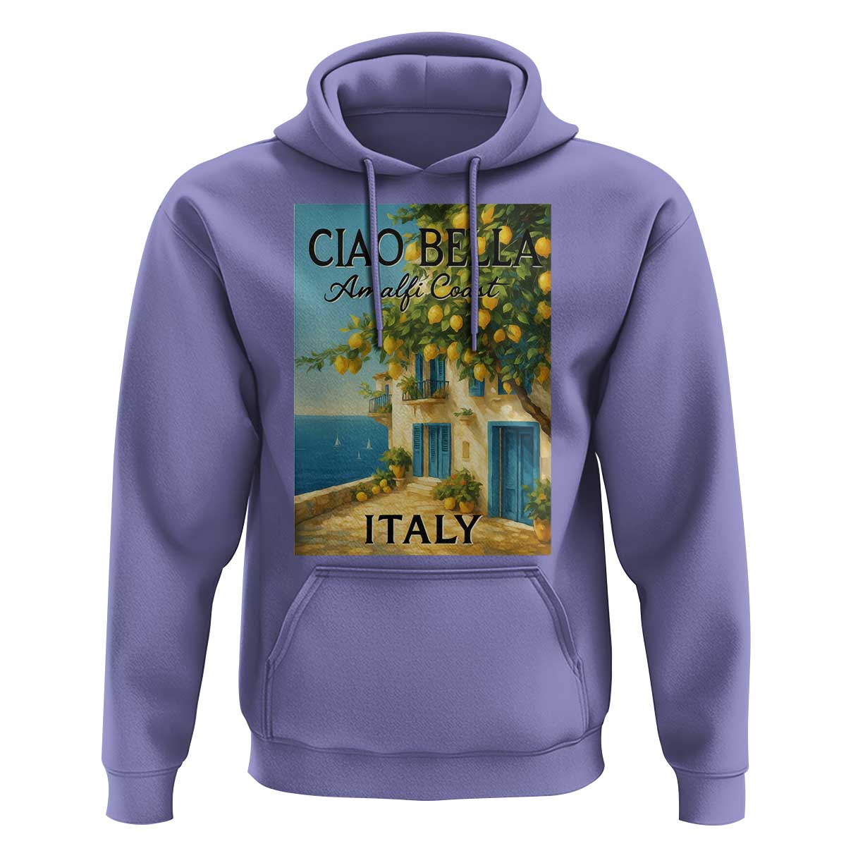 Italian Summer Amalfi Coast Hoodie Ciao Bella Italy Lemon - Wonder Print Shop