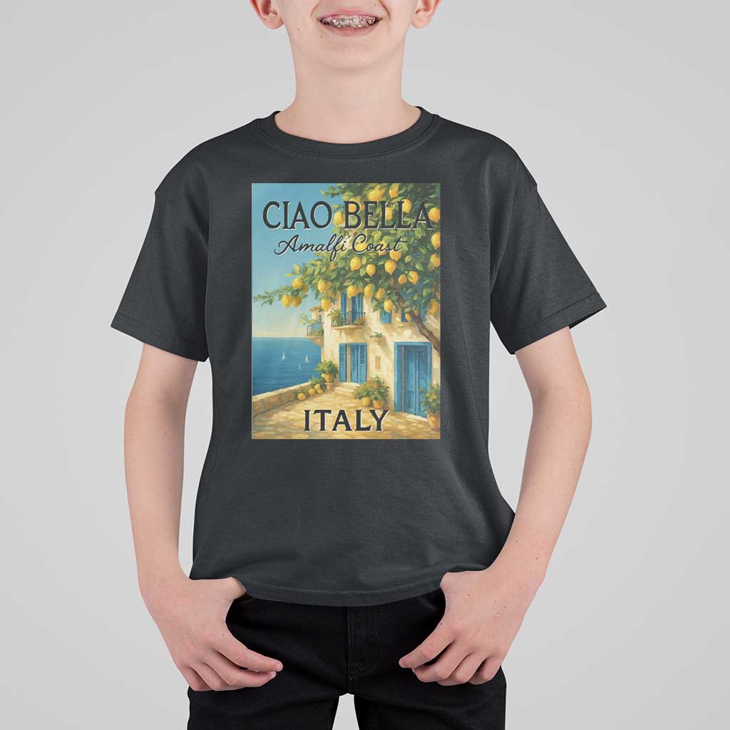 Italian Summer Amalfi Coast T Shirt For Kid Ciao Bella Italy Lemon - Wonder Print Shop