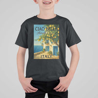 Italian Summer Amalfi Coast T Shirt For Kid Ciao Bella Italy Lemon - Wonder Print Shop