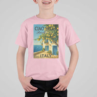 Italian Summer Amalfi Coast T Shirt For Kid Ciao Bella Italy Lemon - Wonder Print Shop