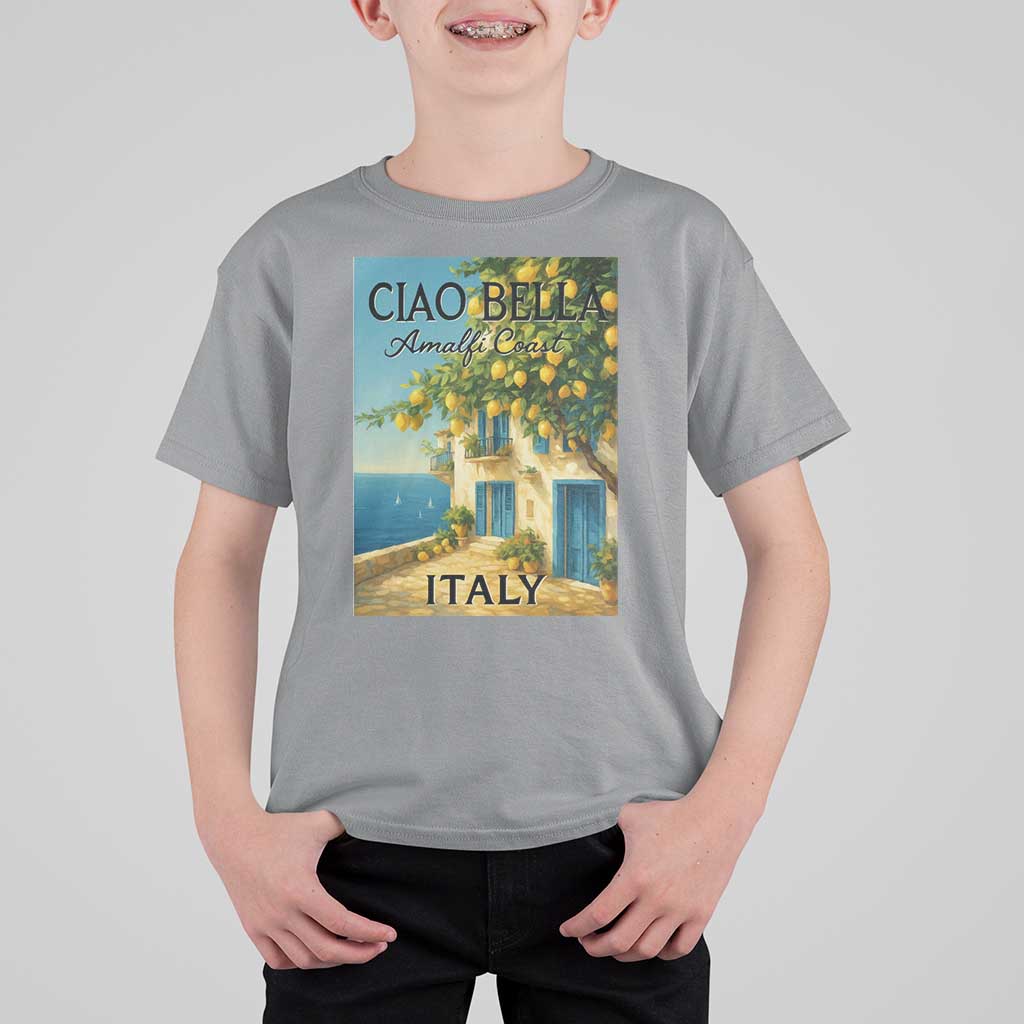 Italian Summer Amalfi Coast T Shirt For Kid Ciao Bella Italy Lemon - Wonder Print Shop