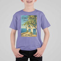 Italian Summer Amalfi Coast T Shirt For Kid Ciao Bella Italy Lemon - Wonder Print Shop