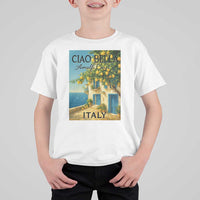 Italian Summer Amalfi Coast T Shirt For Kid Ciao Bella Italy Lemon - Wonder Print Shop