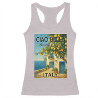 Italian Summer Amalfi Coast Racerback Tank Top Ciao Bella Italy Lemon - Wonder Print Shop