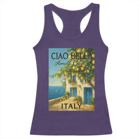 Italian Summer Amalfi Coast Racerback Tank Top Ciao Bella Italy Lemon - Wonder Print Shop