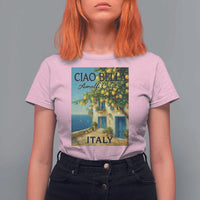Italian Summer Amalfi Coast T Shirt For Women Ciao Bella Italy Lemon - Wonder Print Shop