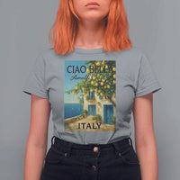 Italian Summer Amalfi Coast T Shirt For Women Ciao Bella Italy Lemon - Wonder Print Shop
