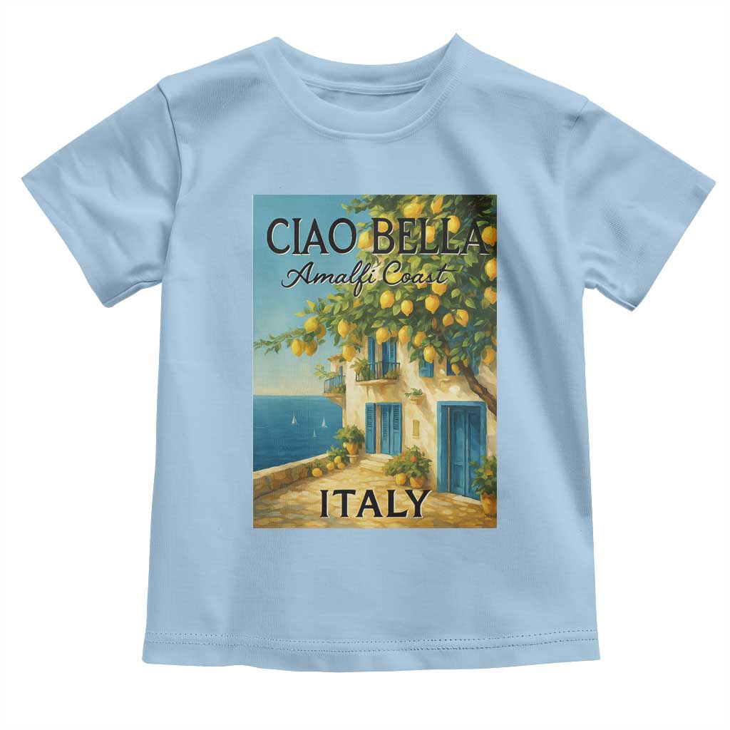 Italian Summer Amalfi Coast Toddler T Shirt Ciao Bella Italy Lemon - Wonder Print Shop