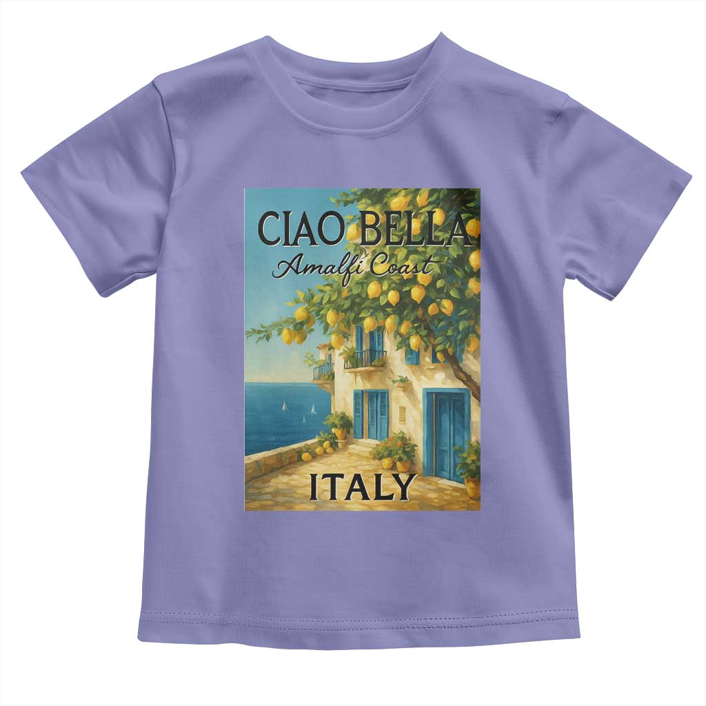 Italian Summer Amalfi Coast Toddler T Shirt Ciao Bella Italy Lemon - Wonder Print Shop