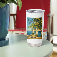 Italian Summer Amalfi Coast Tumbler Cup Ciao Bella Italy Lemon - Wonder Print Shop