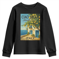 Italian Summer Amalfi Coast Youth Sweatshirt Ciao Bella Italy Lemon - Wonder Print Shop