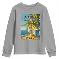 Italian Summer Amalfi Coast Youth Sweatshirt Ciao Bella Italy Lemon - Wonder Print Shop