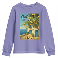 Italian Summer Amalfi Coast Youth Sweatshirt Ciao Bella Italy Lemon - Wonder Print Shop