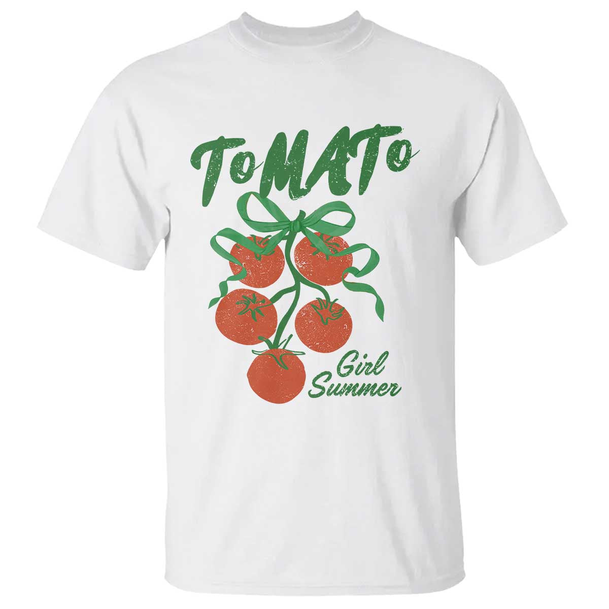 Funny Tomato Girl Summer T Shirt Tomato Fresh Fruit Cottagecore Aesthetic - Wonder Print Shop