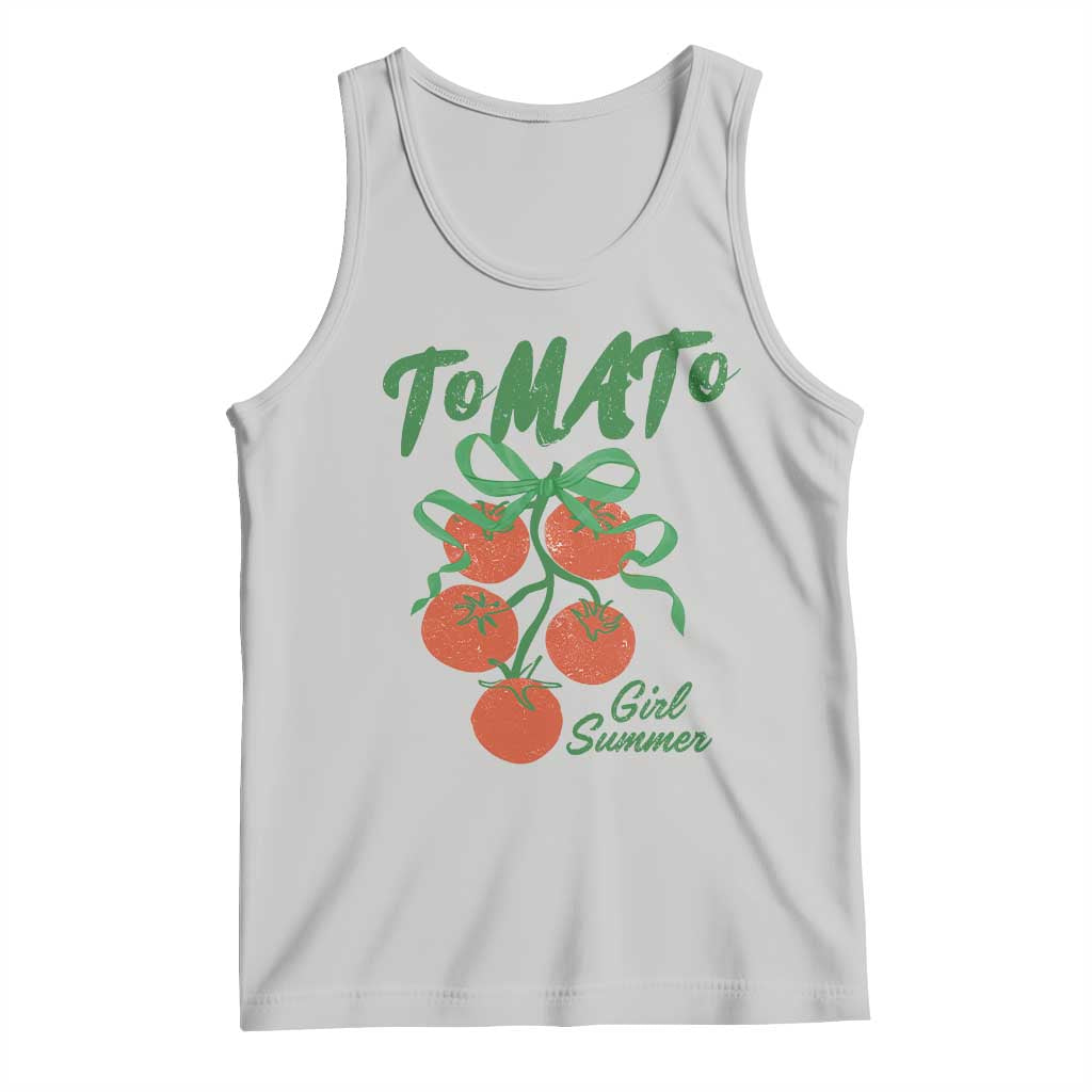 Funny Tomato Girl Summer Tank Top Tomato Fresh Fruit Cottagecore Aesthetic - Wonder Print Shop