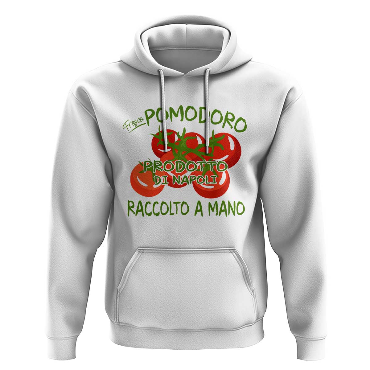 Italian Tomato Hoodie Fresco Pomodoro Prodotto Di Napoli Cottagecore Aesthetic - Wonder Print Shop