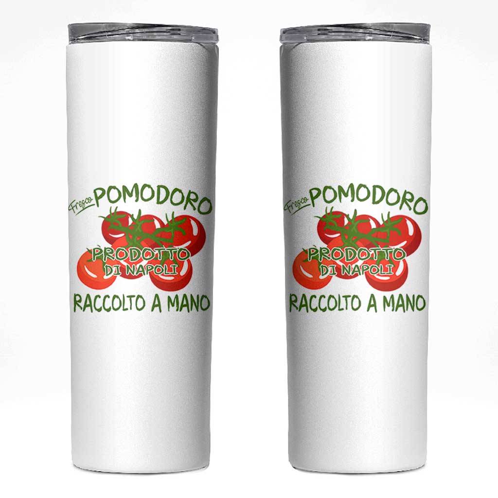Italian Tomato Skinny Tumbler Fresco Pomodoro Prodotto Di Napoli Cottagecore Aesthetic - Wonder Print Shop
