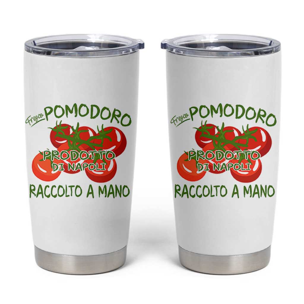 Italian Tomato Tumbler Cup Fresco Pomodoro Prodotto Di Napoli Cottagecore Aesthetic - Wonder Print Shop