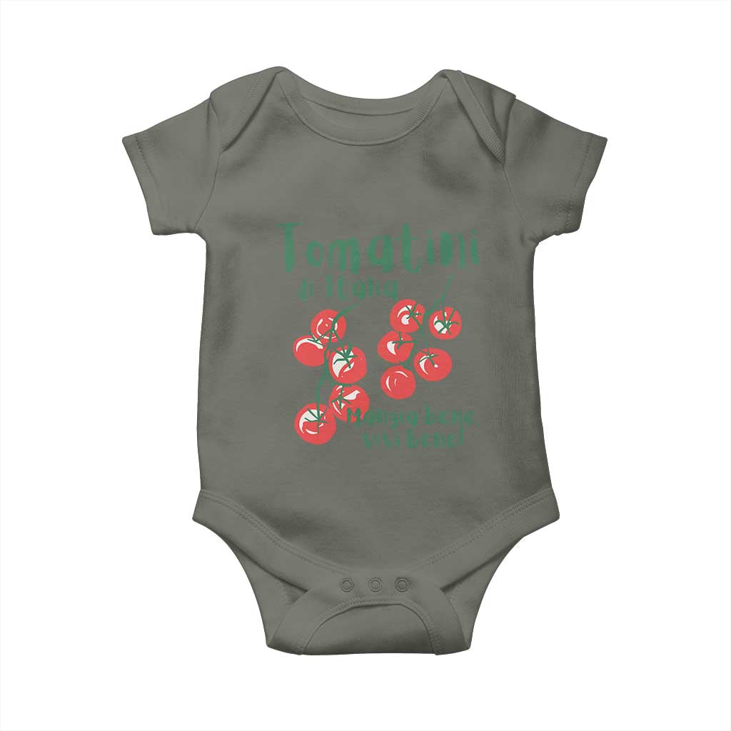 Italian Tomato Baby Onesie Tomatini Di Italia Vegetable Garden Lover - Wonder Print Shop