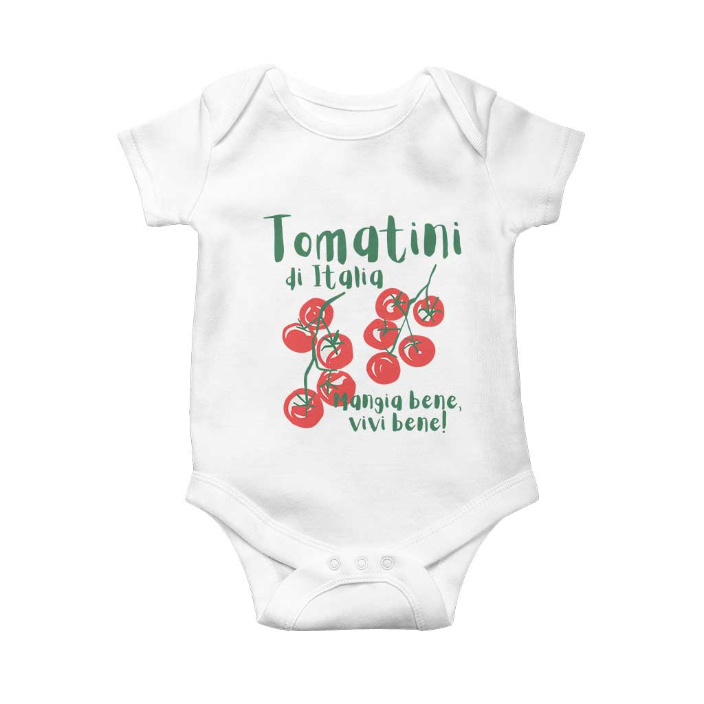 Italian Tomato Baby Onesie Tomatini Di Italia Vegetable Garden Lover - Wonder Print Shop