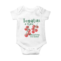 Italian Tomato Baby Onesie Tomatini Di Italia Vegetable Garden Lover - Wonder Print Shop