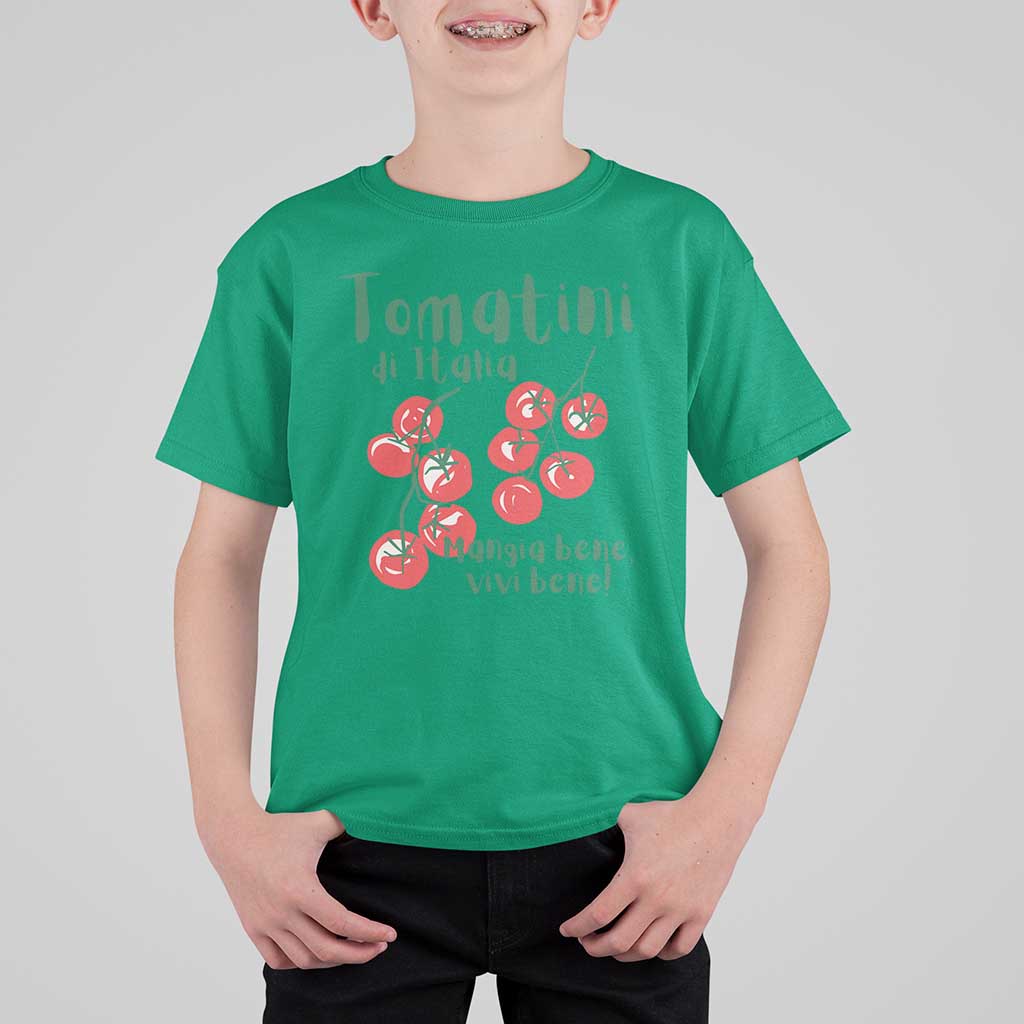 Italian Tomato T Shirt For Kid Tomatini Di Italia Vegetable Garden Lover - Wonder Print Shop