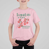 Italian Tomato T Shirt For Kid Tomatini Di Italia Vegetable Garden Lover - Wonder Print Shop