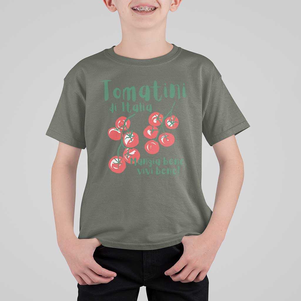 Italian Tomato T Shirt For Kid Tomatini Di Italia Vegetable Garden Lover - Wonder Print Shop