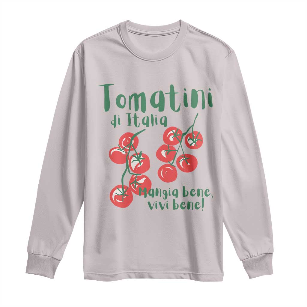 Italian Tomato Long Sleeve Shirt Tomatini Di Italia Vegetable Garden Lover - Wonder Print Shop