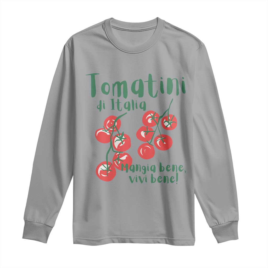 Italian Tomato Long Sleeve Shirt Tomatini Di Italia Vegetable Garden Lover - Wonder Print Shop