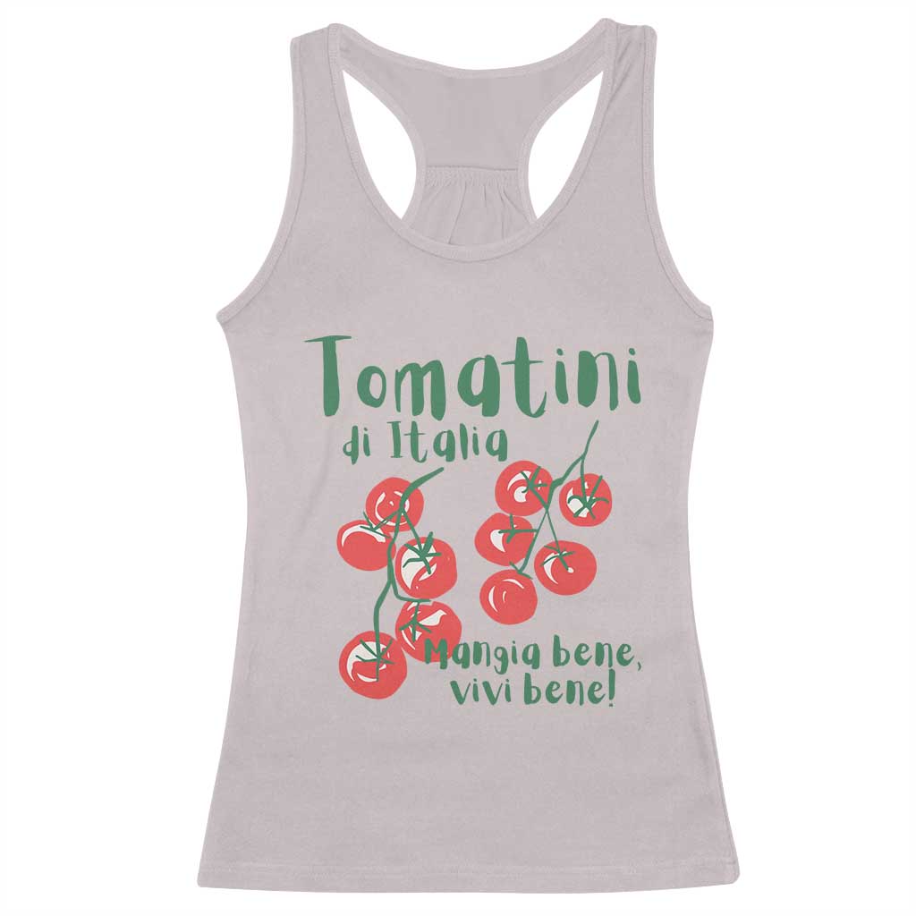 Italian Tomato Racerback Tank Top Tomatini Di Italia Vegetable Garden Lover - Wonder Print Shop
