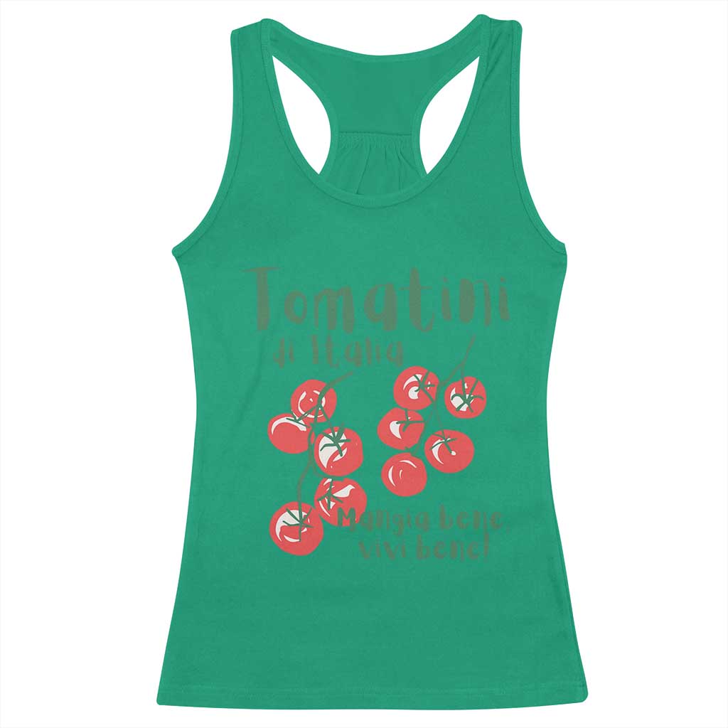 Italian Tomato Racerback Tank Top Tomatini Di Italia Vegetable Garden Lover - Wonder Print Shop