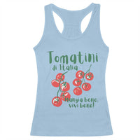 Italian Tomato Racerback Tank Top Tomatini Di Italia Vegetable Garden Lover - Wonder Print Shop