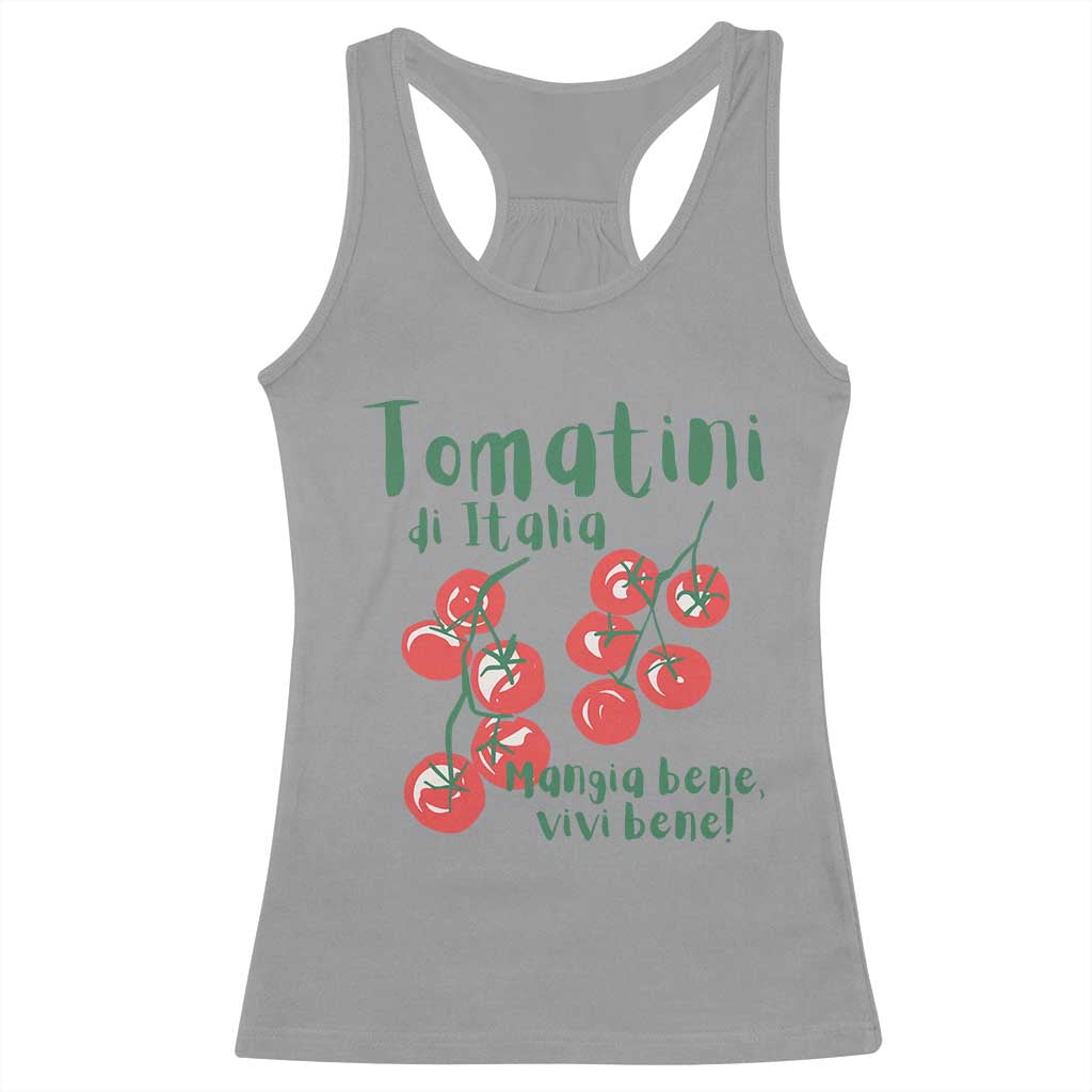 Italian Tomato Racerback Tank Top Tomatini Di Italia Vegetable Garden Lover - Wonder Print Shop