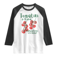 Italian Tomato Raglan Shirt Tomatini Di Italia Vegetable Garden Lover - Wonder Print Shop