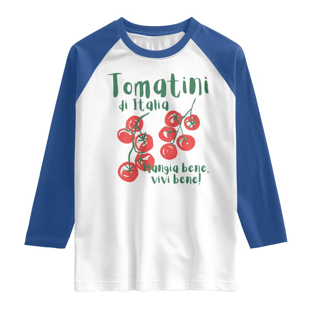 Italian Tomato Raglan Shirt Tomatini Di Italia Vegetable Garden Lover - Wonder Print Shop
