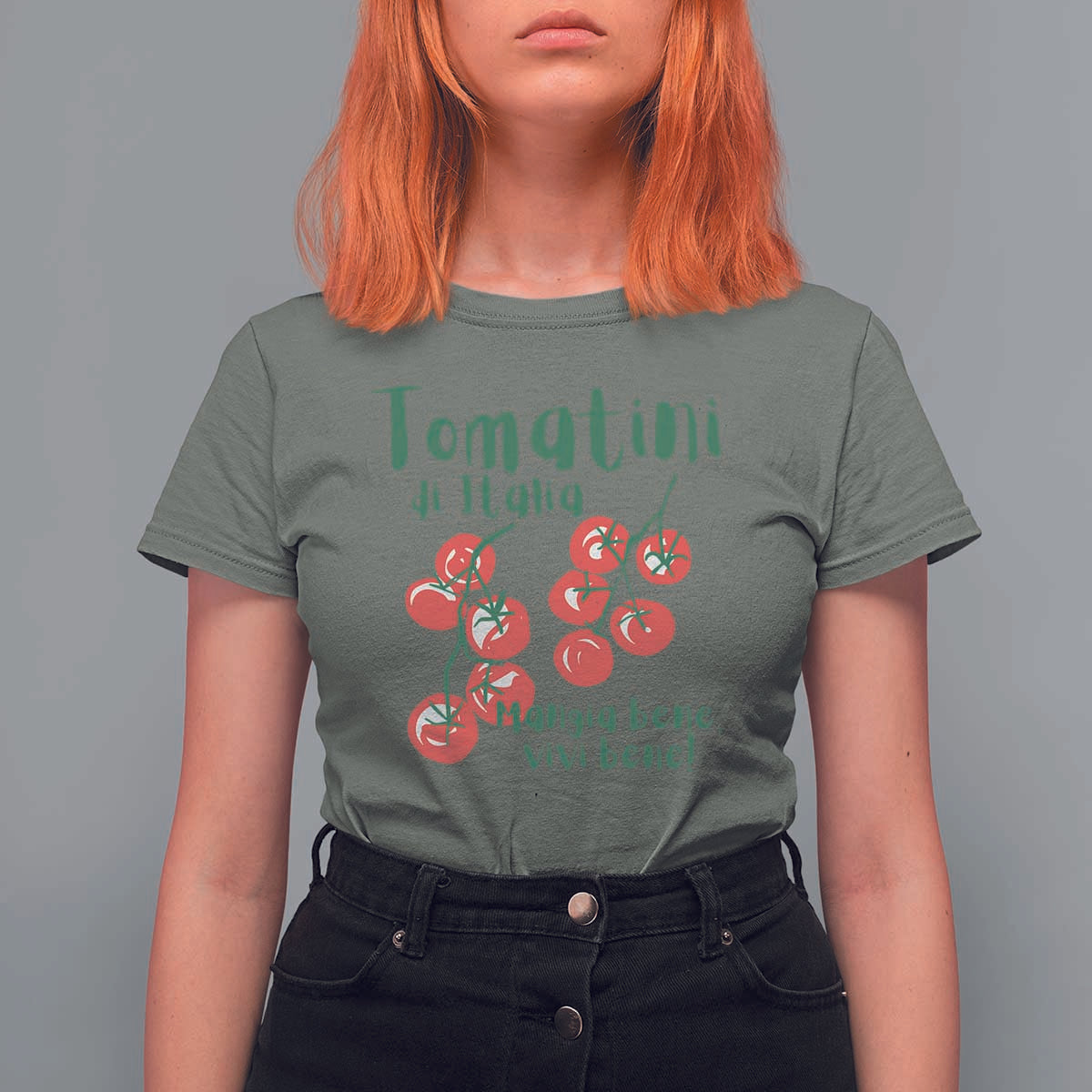 Italian Tomato T Shirt For Women Tomatini Di Italia Vegetable Garden Lover - Wonder Print Shop