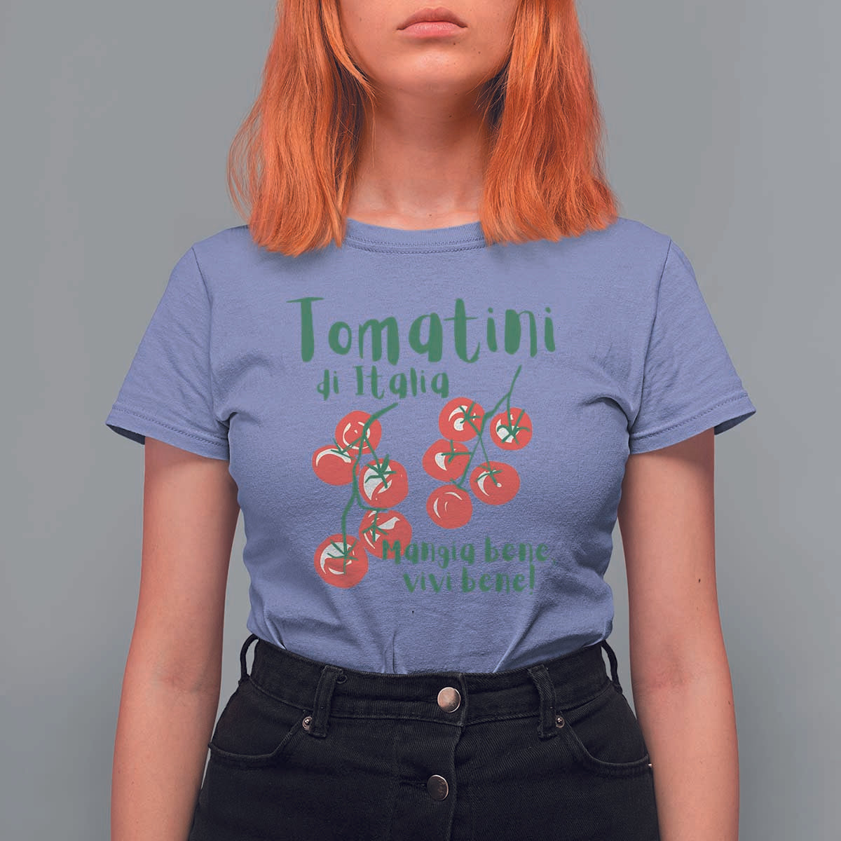 Italian Tomato T Shirt For Women Tomatini Di Italia Vegetable Garden Lover - Wonder Print Shop