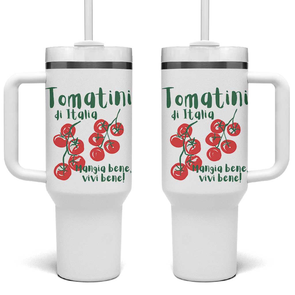 Italian Tomato Tumbler With Handle Tomatini Di Italia Vegetable Garden Lover - Wonder Print Shop
