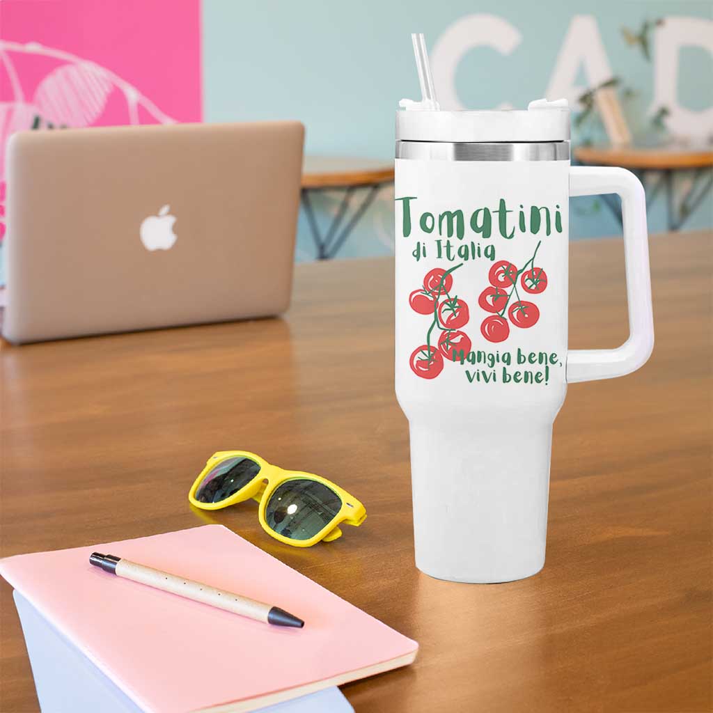 Italian Tomato Tumbler With Handle Tomatini Di Italia Vegetable Garden Lover - Wonder Print Shop