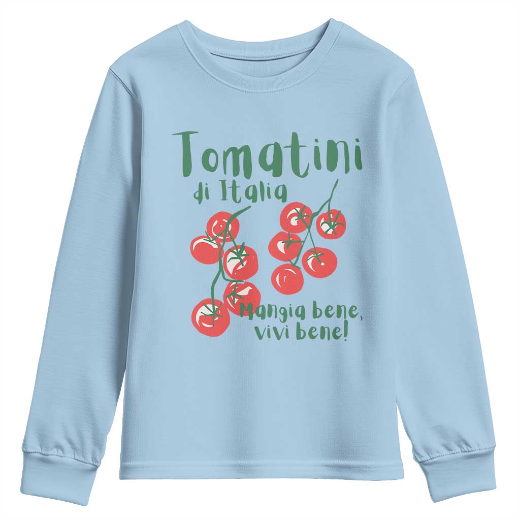 Italian Tomato Youth Sweatshirt Tomatini Di Italia Vegetable Garden Lover - Wonder Print Shop