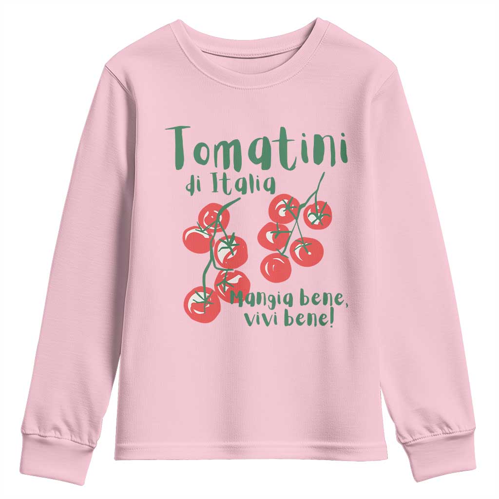 Italian Tomato Youth Sweatshirt Tomatini Di Italia Vegetable Garden Lover - Wonder Print Shop