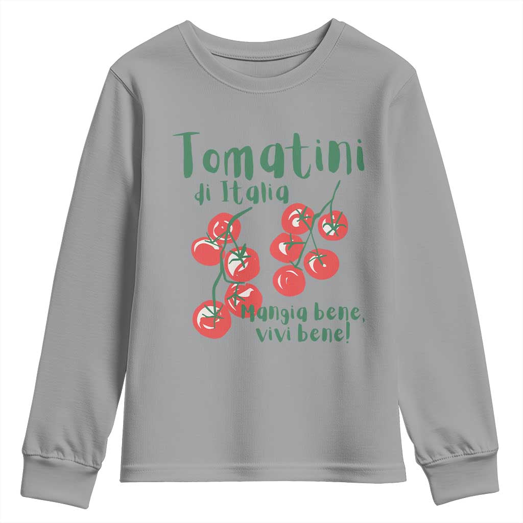 Italian Tomato Youth Sweatshirt Tomatini Di Italia Vegetable Garden Lover - Wonder Print Shop