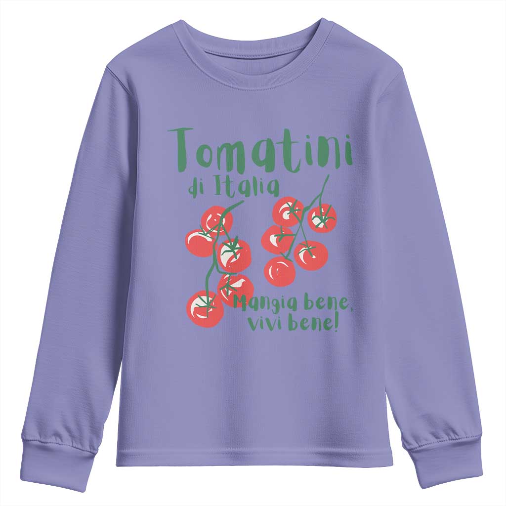 Italian Tomato Youth Sweatshirt Tomatini Di Italia Vegetable Garden Lover - Wonder Print Shop