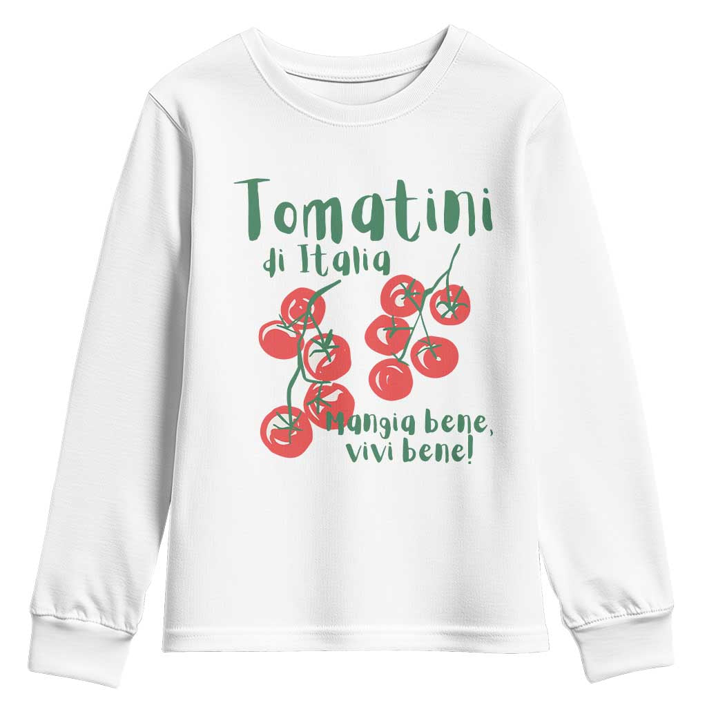 Italian Tomato Youth Sweatshirt Tomatini Di Italia Vegetable Garden Lover - Wonder Print Shop