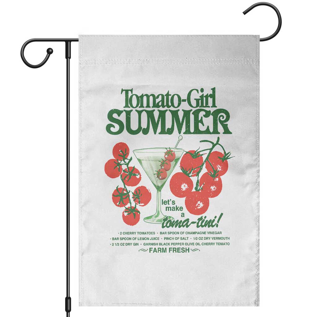 Tomato Girl Summer Garden Flag Lets Make A Tomatini Italian Summer Cottagecore Aesthetic - Wonder Print Shop