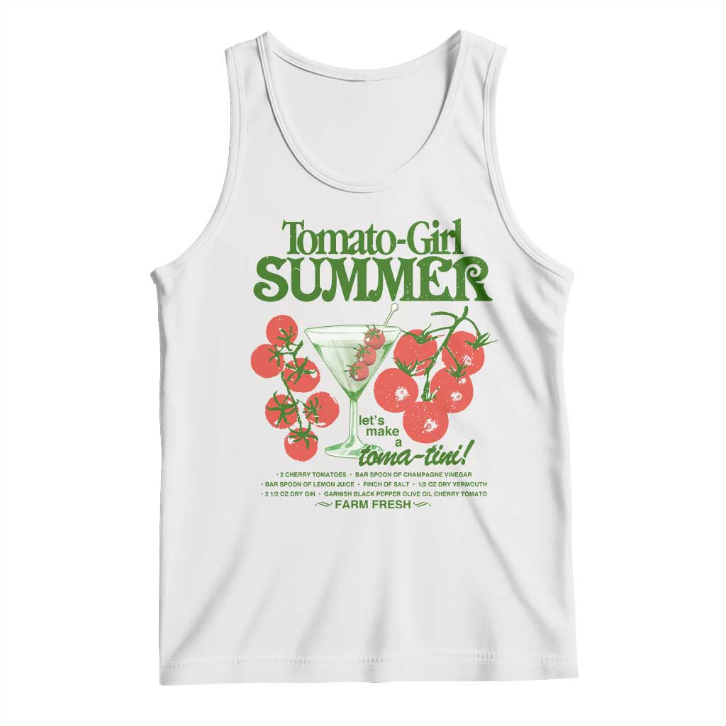 Tomato Girl Summer Tank Top Lets Make A Tomatini Italian Summer Cottagecore Aesthetic - Wonder Print Shop