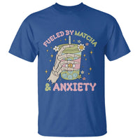 Funny Fueled By Matcha And Anxiety T Shirt Matcha Lover - Wonder Print Shop